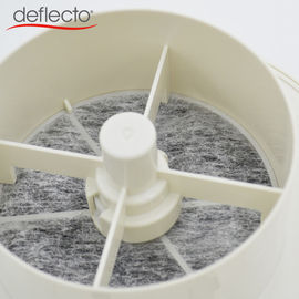 Deflecto Plastic Air Vents 4'' Adjustable Push Type Ceiling Register Air Deflector