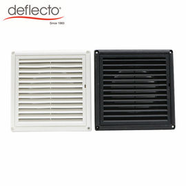HVAC 6 Inch Plastic Air Vents UV Anti Venting Outdoor Hood 150MM Black Color