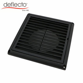 HVAC 6 Inch Plastic Air Vents UV Anti Venting Outdoor Hood 150MM Black Color