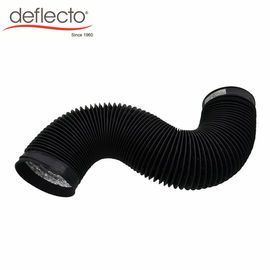 4 Inch x 8 Ft Flexible Aluminum Air Duct Hose Venting PVC Coated Black / Grey